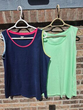 Two Lands' End Tank Tops Size XL